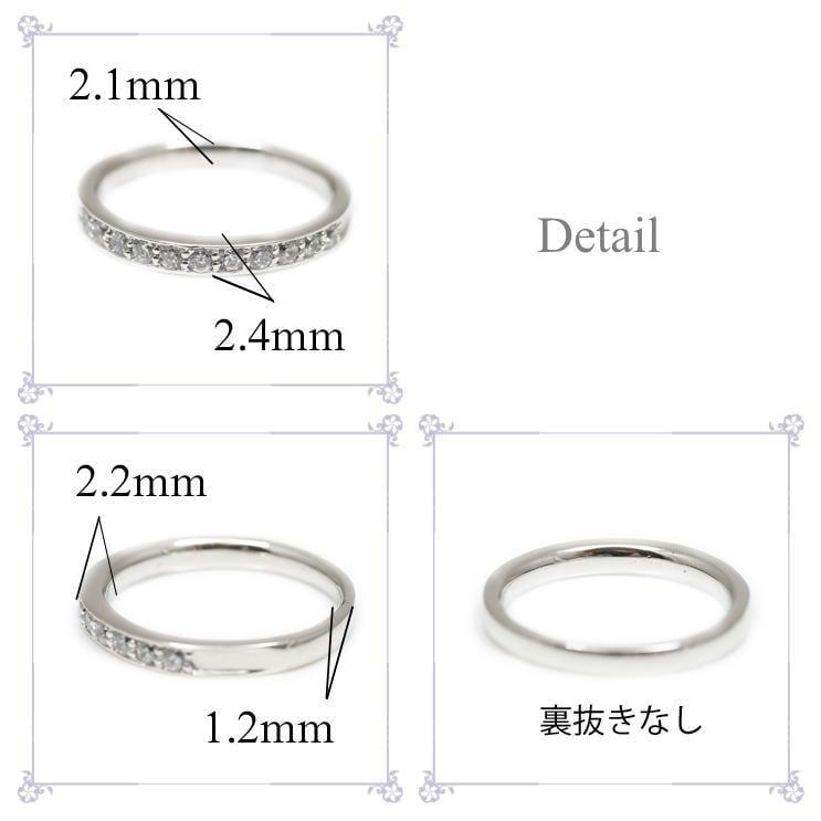 指輪 エタニティ ダイヤモンド リング レディース シンプル k18 ブランド イエローゴールド ホワイトゴールド ピンクゴールド 天然ダイヤモンド 日本製の画像