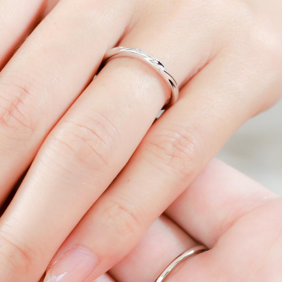 結婚指輪 プラチナ 安い マリッジリング ダイヤモンド 2本セット 天然ダイヤモンド 日本製 おしゃれ プレゼント ギフト クリスマス 卒業式 入学式の画像