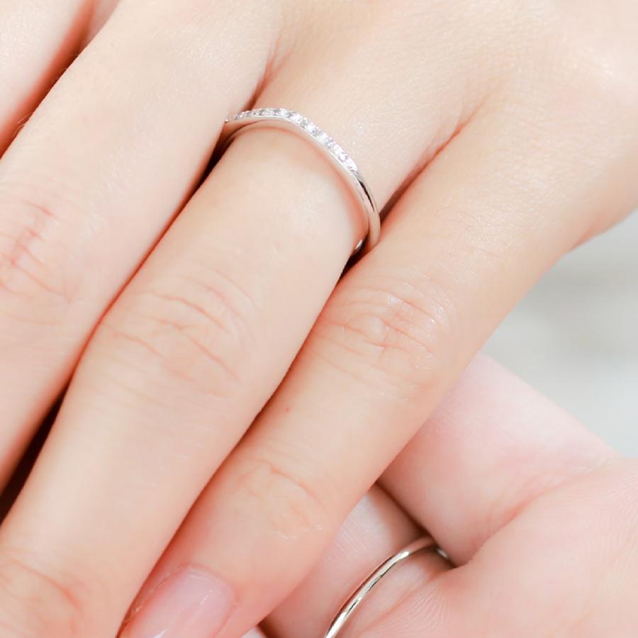 結婚指輪 マリッジリング 安い プラチナ ダイヤモンド 2本セット 天然ダイヤモンド 日本製 おしゃれ プレゼント ギフト クリスマス 卒業式 入学式の画像
