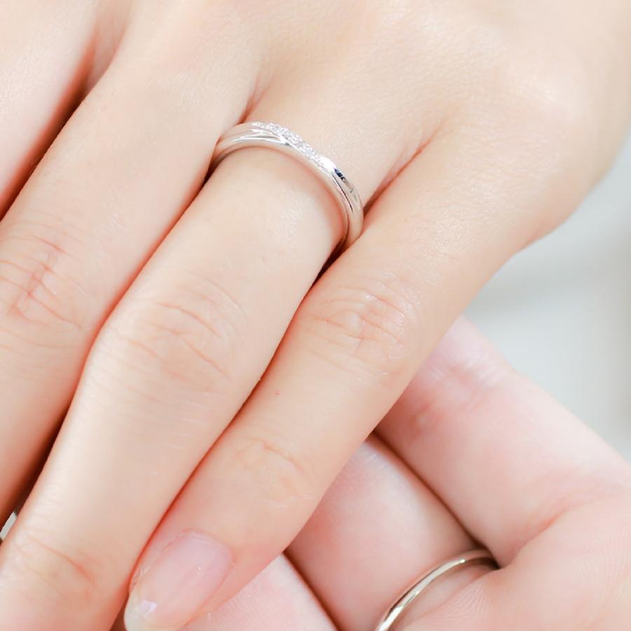 結婚指輪 マリッジリング 安い プラチナ ダイヤモンド 2本セット 天然ダイヤモンド 金属アレルギー プレゼント ギフト クリスマス 卒業式 入学式_4