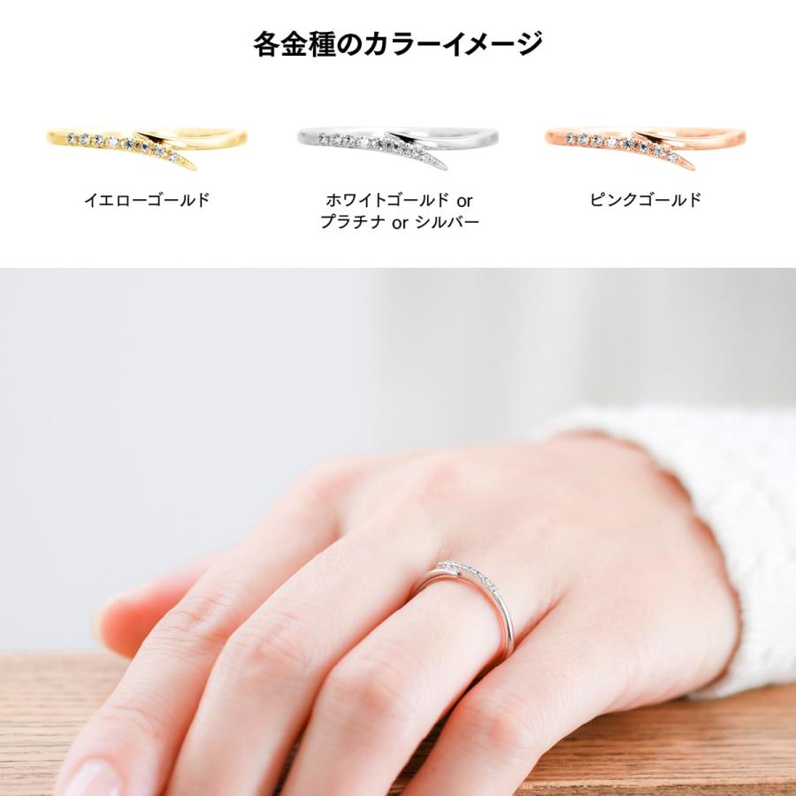 指輪 レディース ダイヤモンド リング k18 イエローゴールド ホワイトゴールド ピンクゴールド ファッション 天然ダイヤモンド 日本製 プレゼント ギフトの画像