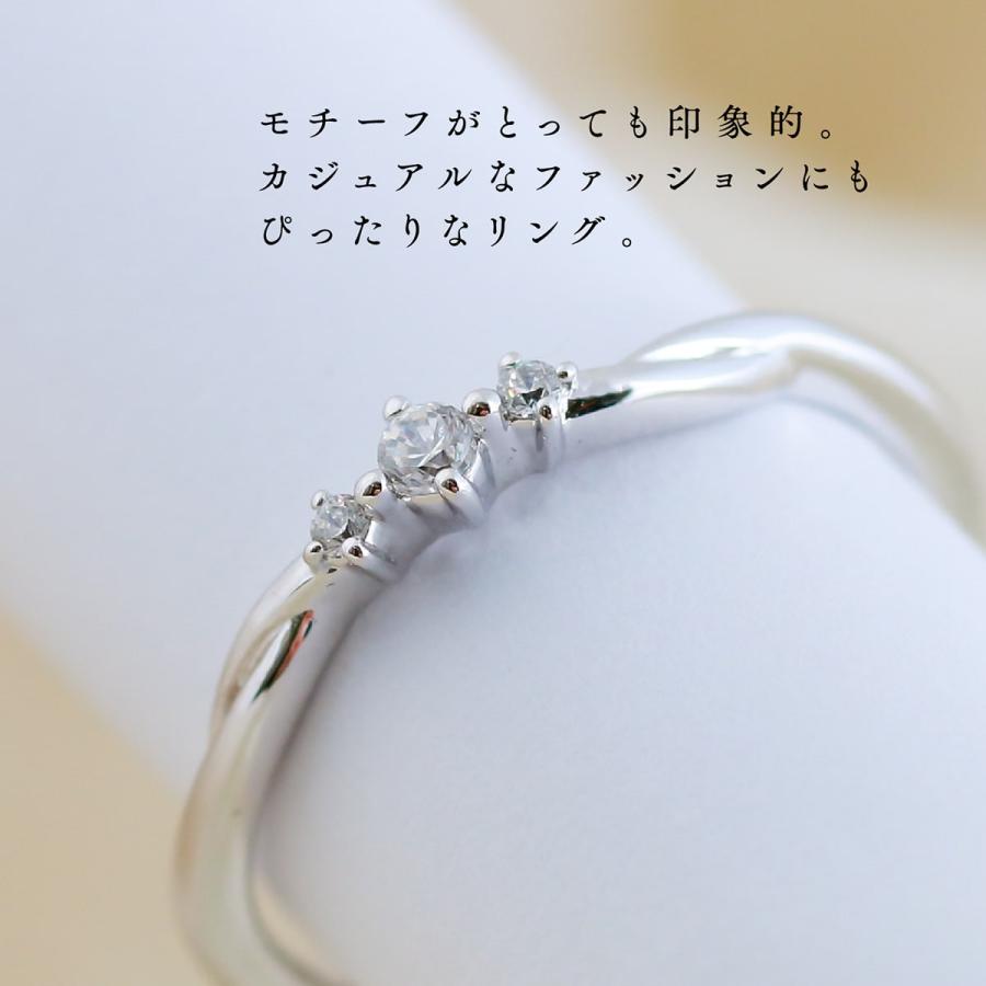 指輪 レディース ダイヤモンド リング k18 イエローゴールド ホワイトゴールド ピンクゴールド ファッション 天然ダイヤモンド 日本製 プレゼント ギフトの画像