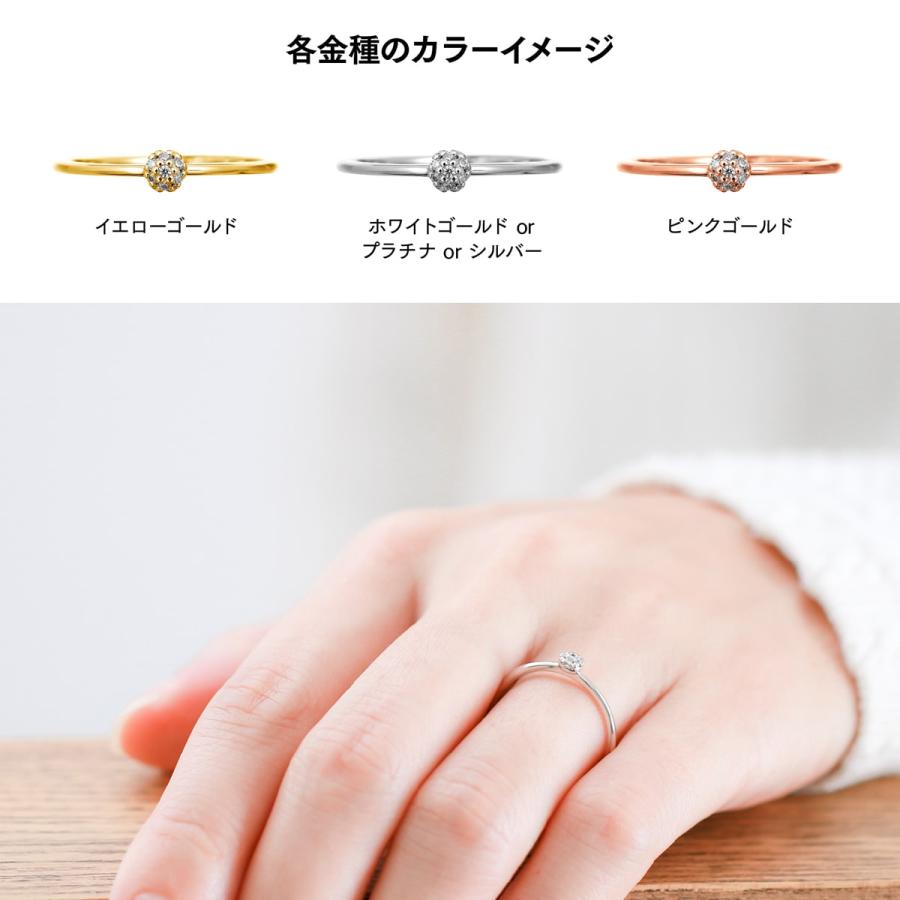 指輪 レディース ダイヤモンド リング k10 イエローゴールド ホワイトゴールド ピンクゴールド 極細リング 日本製 プレゼント ギフト クリスマス 卒業式の画像