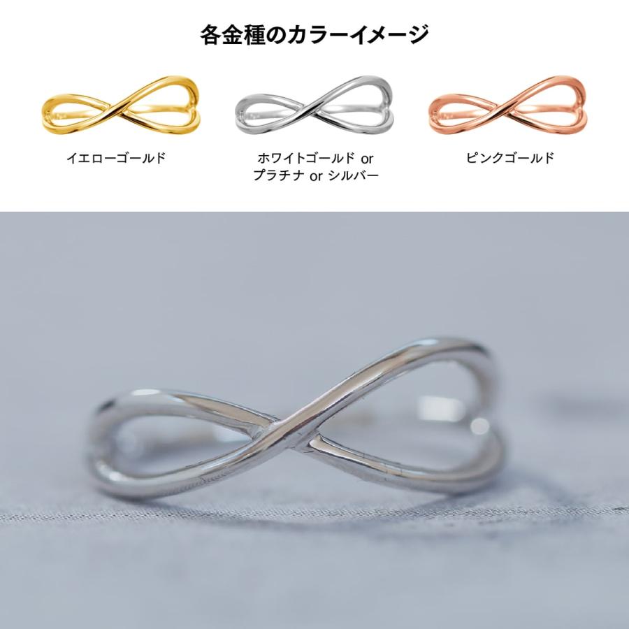 指輪 レディース リング 地金 リング k10 イエローゴールド ホワイトゴールド ピンクゴールド ファッションリング 品質保証書 日本製 プレゼント ギフト 入学式の画像