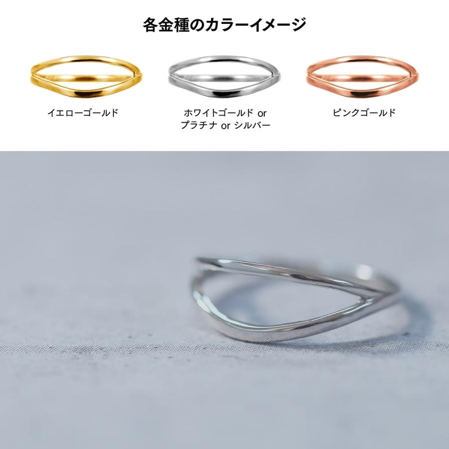 指輪 レディース リング 地金 k18 イエローゴールド ホワイトゴールド ピンクゴールド ファッションリング 品質保証書 日本製 プレゼント ギフト クリスマスの画像
