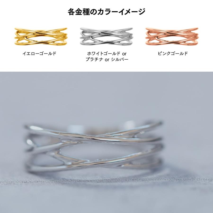 指輪 レディース リング 地金 k18 イエローゴールド ホワイトゴールド ピンクゴールド ファッションリング 品質保証書 日本製 プレゼント ギフト クリスマスの画像