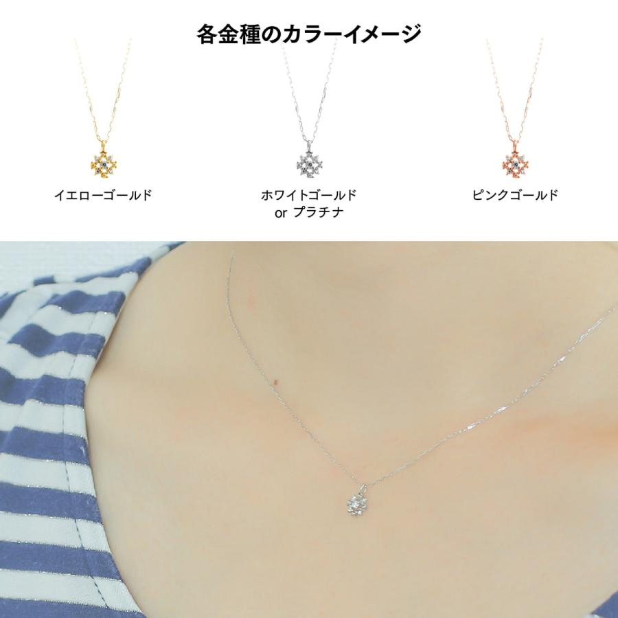 ゴールド ダイヤモンド ネックレス k10 イエローゴールド ホワイトゴールド ピンクゴールド 天然ダイヤモンド 日本製 プレゼント ギフト クリスマス 卒業式_5