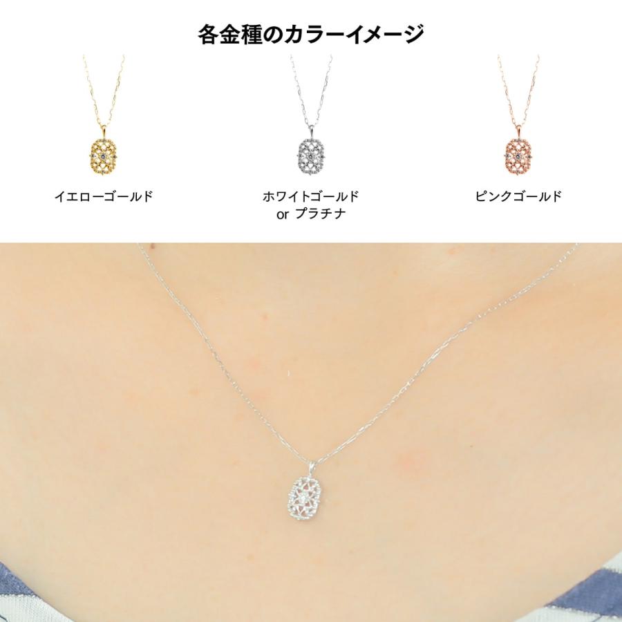 ダイヤモンド ネックレス k10 イエローゴールド ホワイトゴールド ピンクゴールド 品質保証書 天然ダイヤモンド 日本製 おしゃれ プレゼント ギフト クリスマスの画像