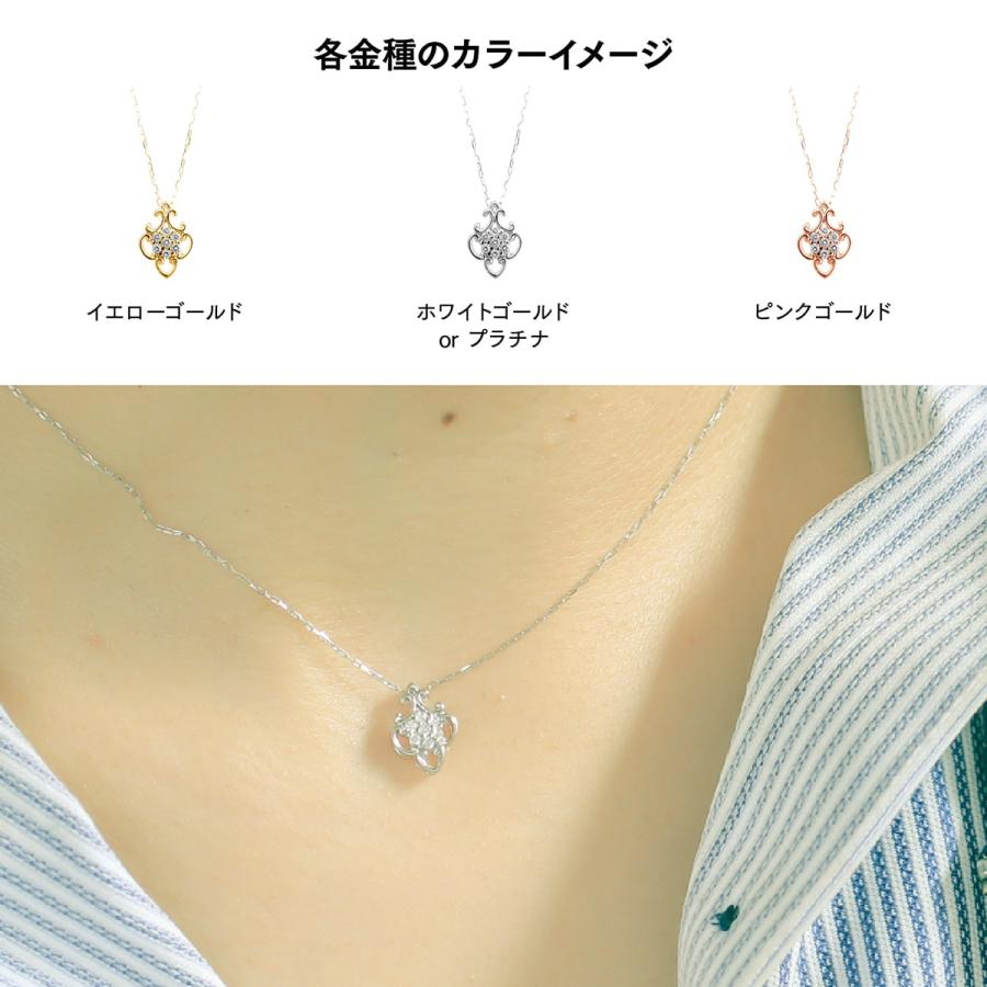 ダイヤモンド ネックレス プラチナ 金属アレルギー 天然ダイヤモンド 日本製 おしゃれ プレゼント ギフト クリスマス 卒業式 入学式の画像