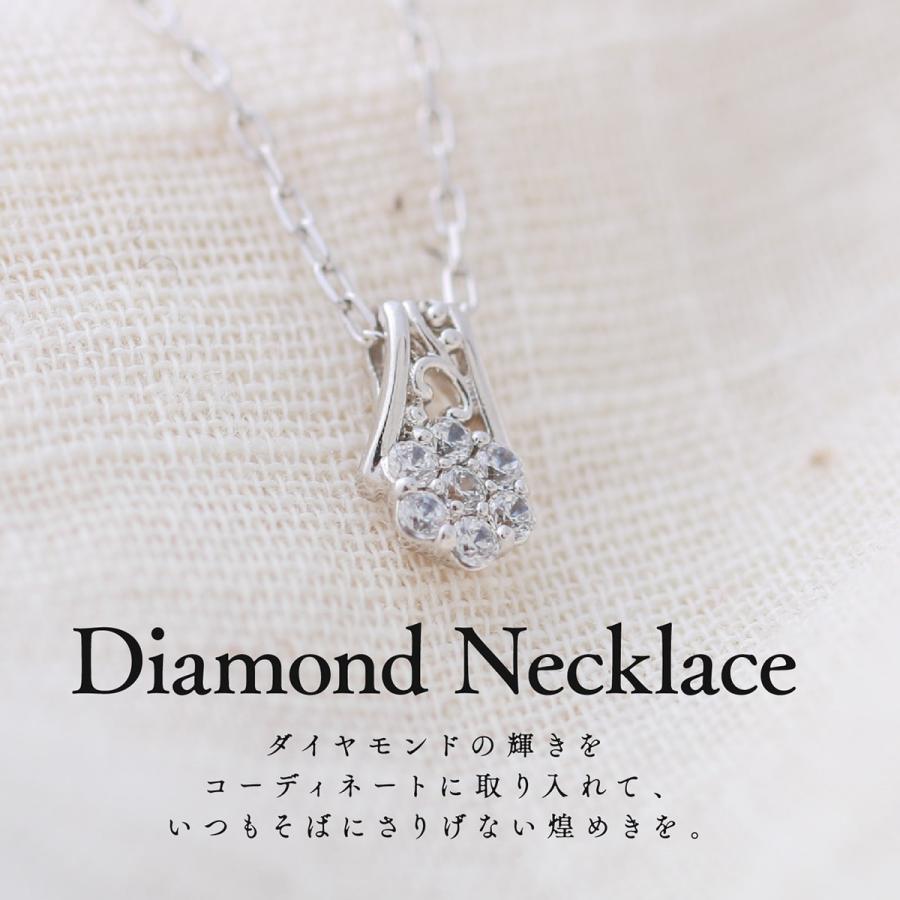 ゴールド ダイヤモンド ネックレス k18 イエローゴールド ホワイトゴールド ピンクゴールド 天然ダイヤモンド 日本製 プレゼント ギフト クリスマス 卒業式の画像
