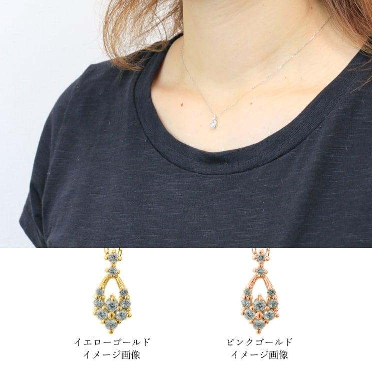 ダイヤモンド ネックレス プラチナ 金属アレルギー 天然ダイヤモンド 日本製 おしゃれ プレゼント ギフト クリスマス 卒業式 入学式の画像