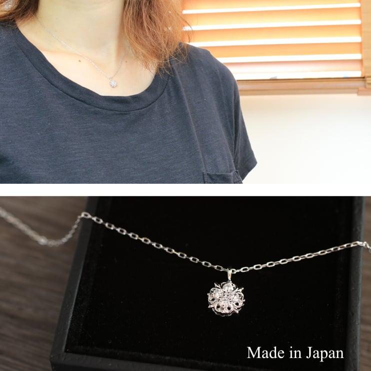 ダイヤモンド ネックレス プラチナ 金属アレルギー 天然ダイヤモンド 日本製 おしゃれ プレゼント ギフト クリスマス 卒業式 入学式の画像