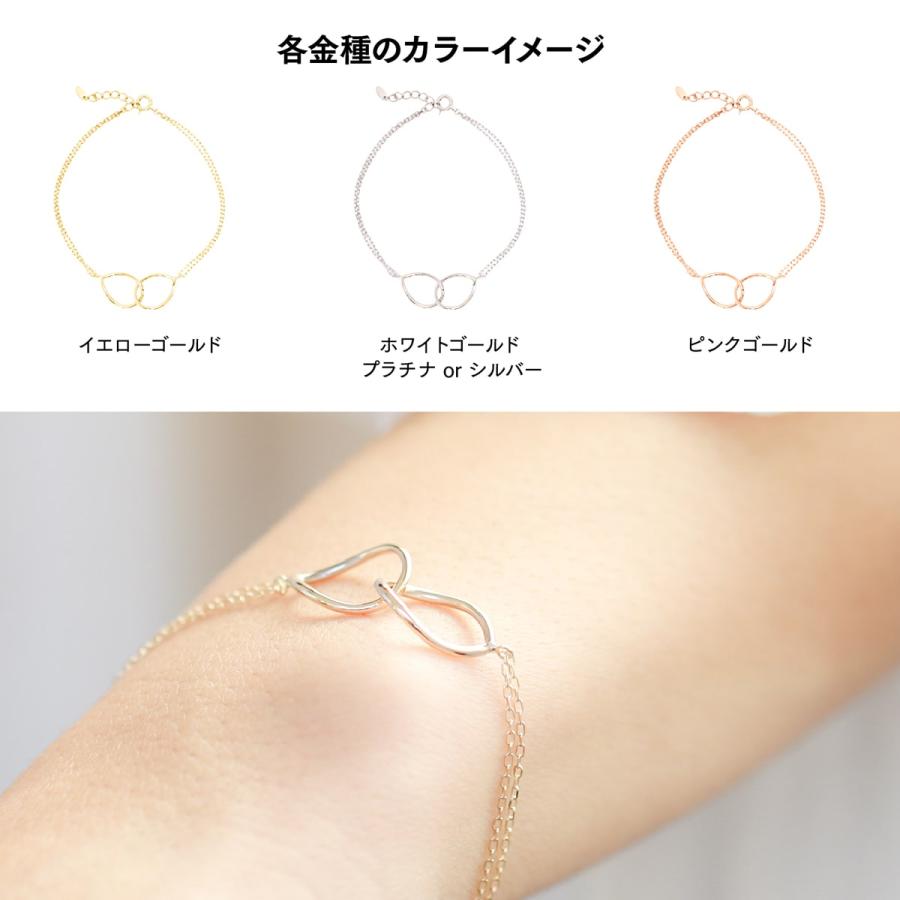 cococaru（ココカル） ブレスレット 2連 小豆チェーン プラチナ Pt850