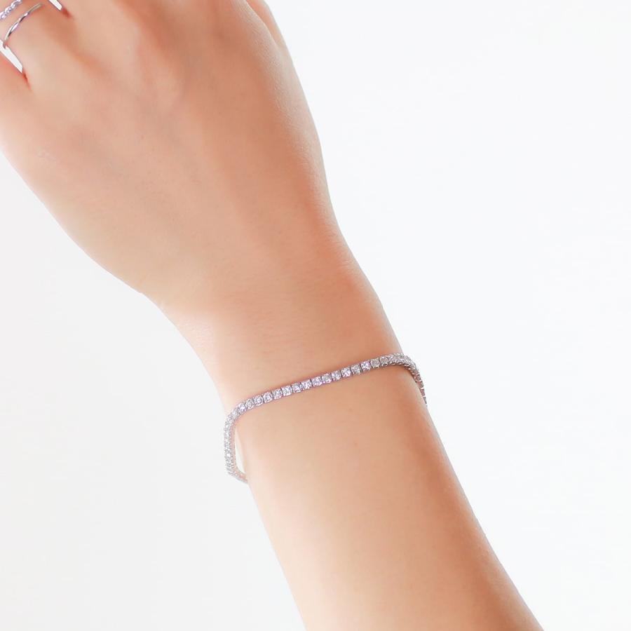 ダイヤモンド ブレスレット テニスブレスレット プラチナ Pt900 天然