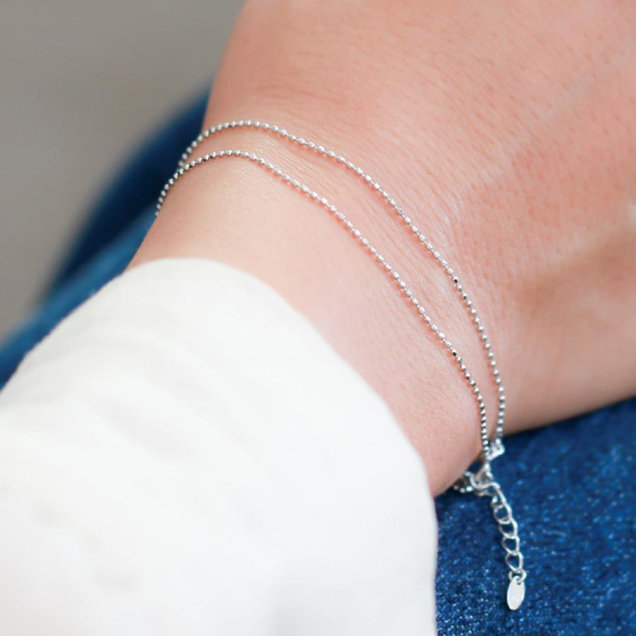 4℃ 2連ブレスレット cococaru ブレスレット 2連 カットボールチェーン k10 イエロー