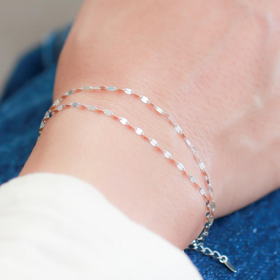 cococaru（ココカル） ブレスレット 2連 フラワーチェーン k18