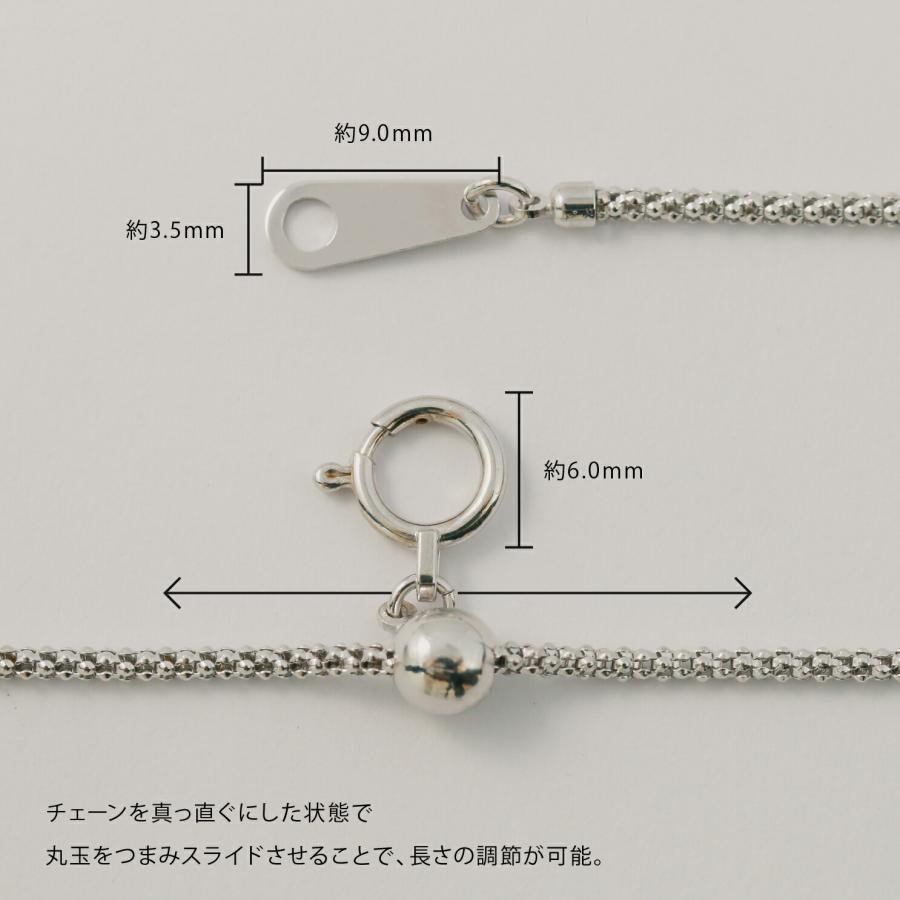 ネックレス チェーン ボンバータ スライドアジャスター k18 イエローゴールド ホワイトゴールド ピンクゴールド 長さ45cm 幅1.4mm プレゼント ギフト クリスマスの画像