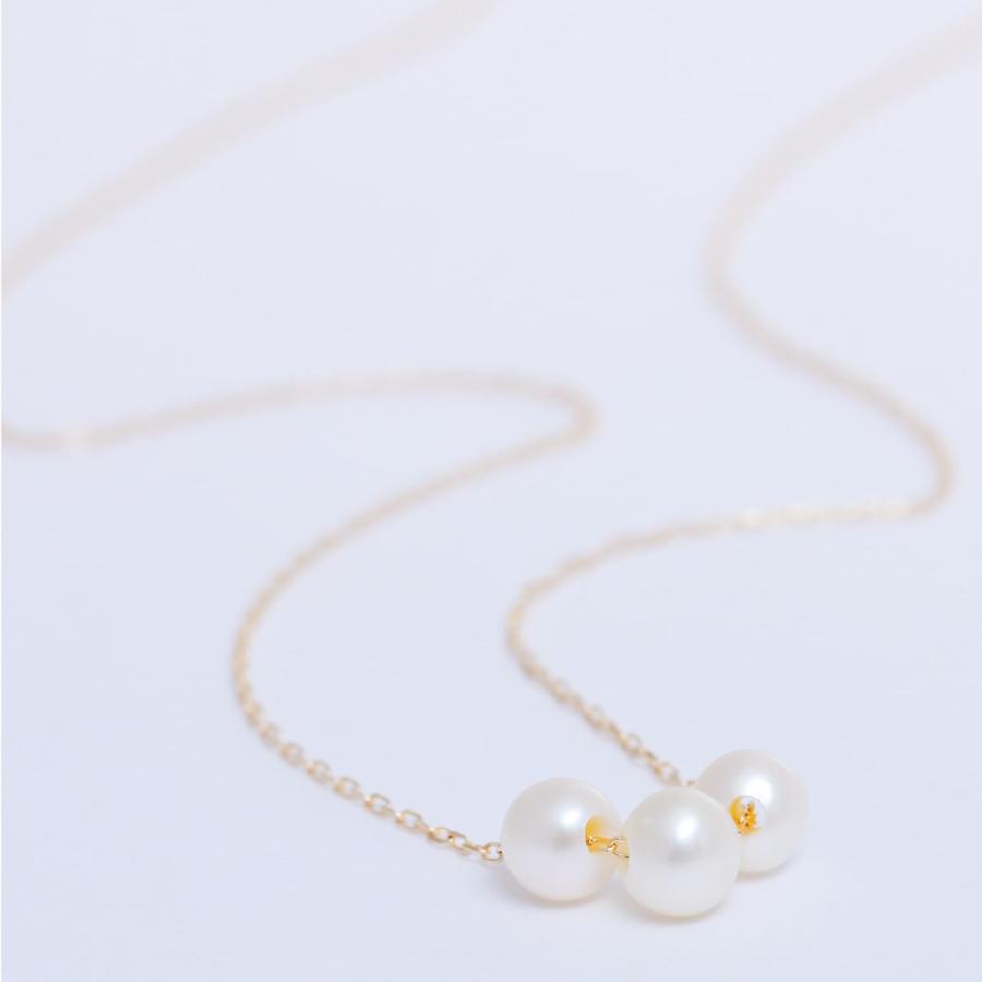 cococaru（ココカル） 淡水パール ネックレス プラチナ850 金属