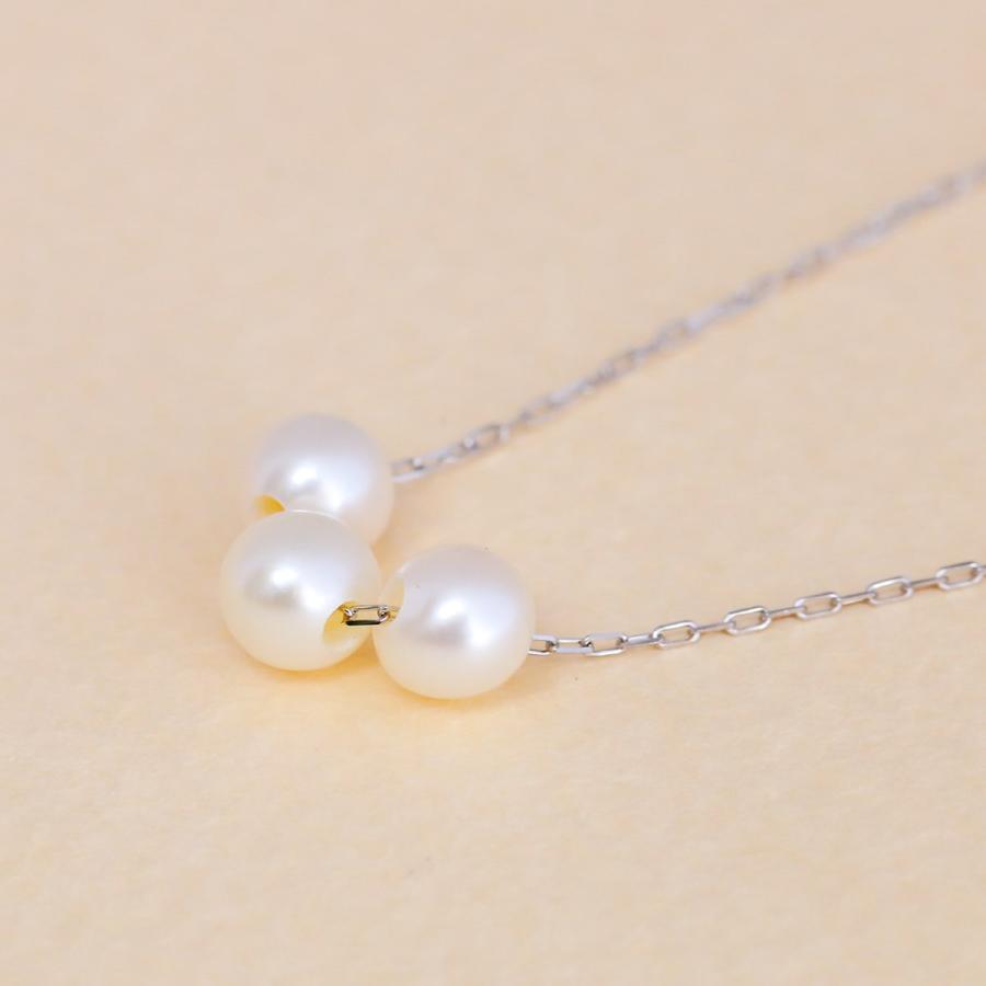 cococaru（ココカル） 淡水パール ネックレス プラチナ850 金属