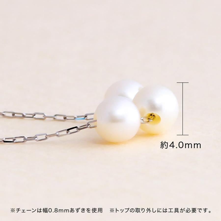 cococaru（ココカル） 淡水パール ネックレス プラチナ850 金属