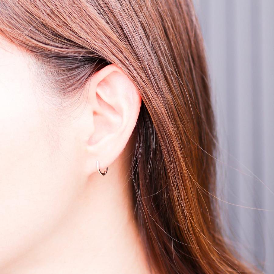 cococaru（ココカル） ピアス フープピアス 中折れ式 小さめ k10