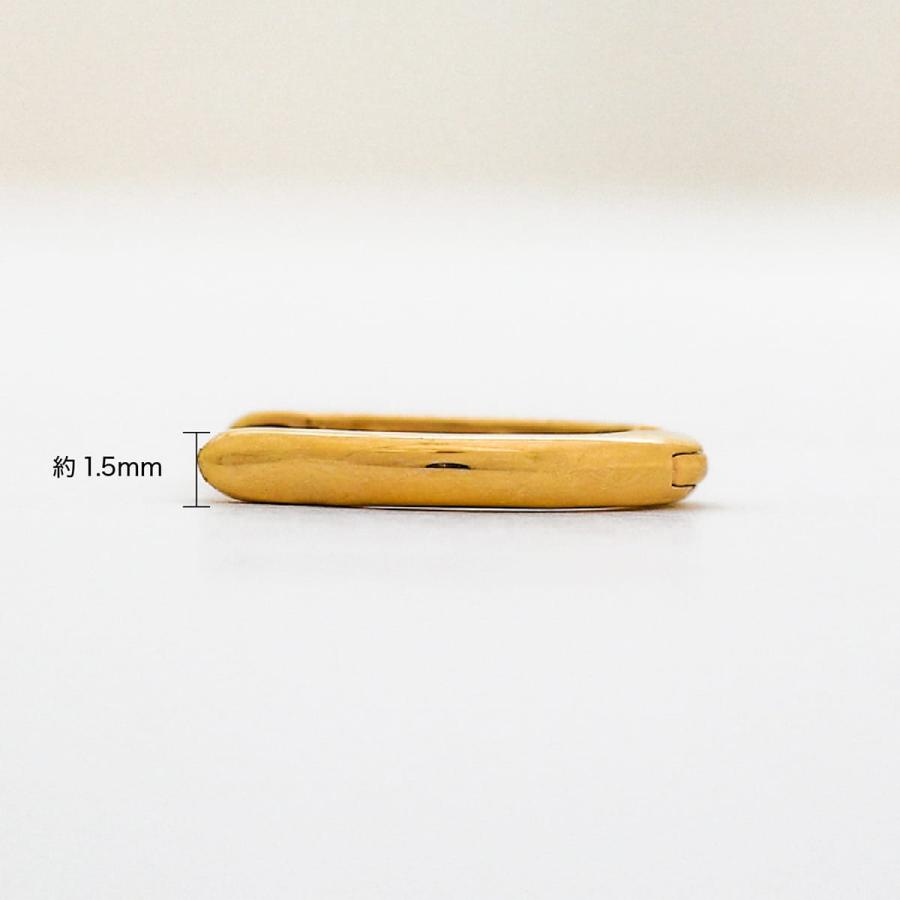 ピアス 中折れ式 フープピアス 小さめ k18 イエローゴールド ホワイトゴールド ピンクゴールド 日本製 ジュエリー プレゼント ギフト クリスマス 卒業式 入学式の画像