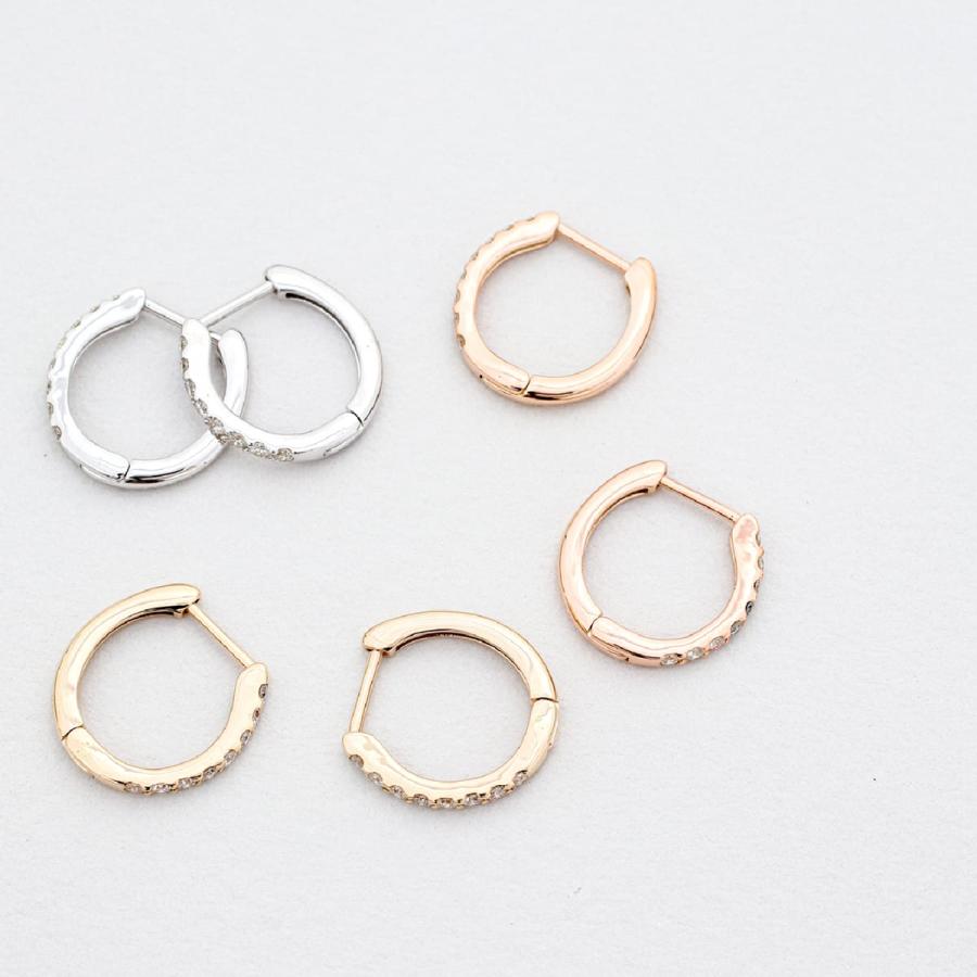 cococaru ゴールド フープピアス K10 未使用 箱なし cococaru ピアス フープピアス 中折れ式 k10 イエローゴールド