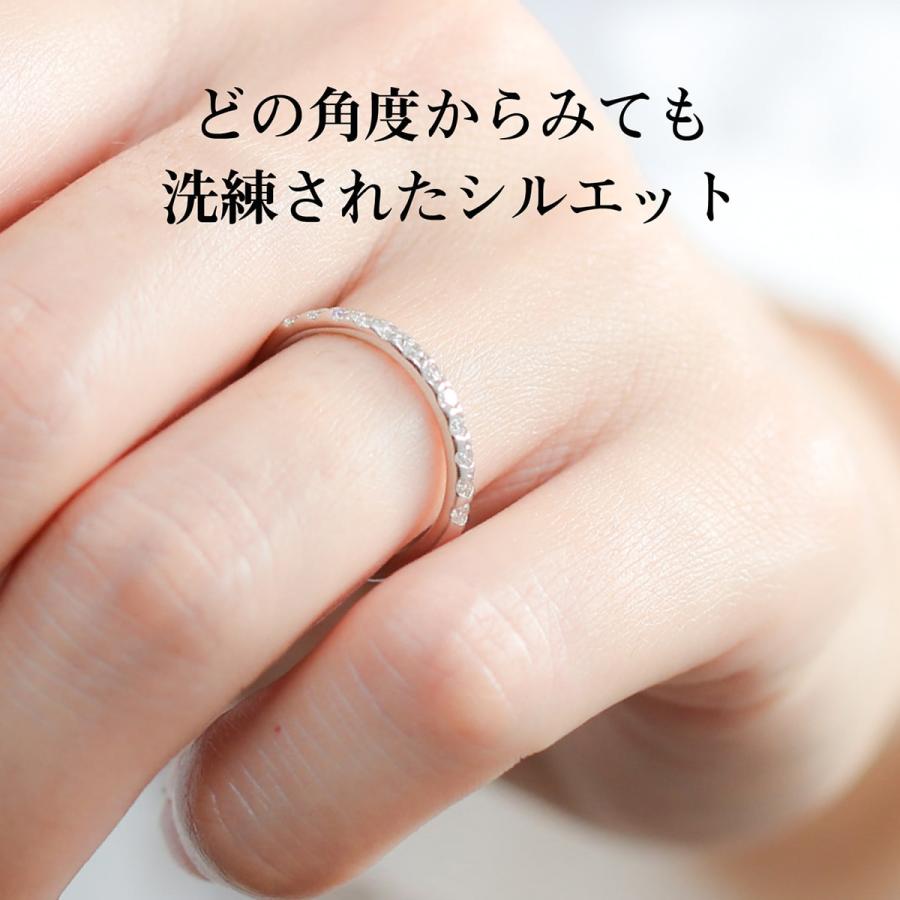 指輪 エタニティ ダイヤモンド リング レディース シンプル プラチナ ファッションリング 天然ダイヤモンド 日本製 おしゃれ プレゼント ギフト クリスマスの画像
