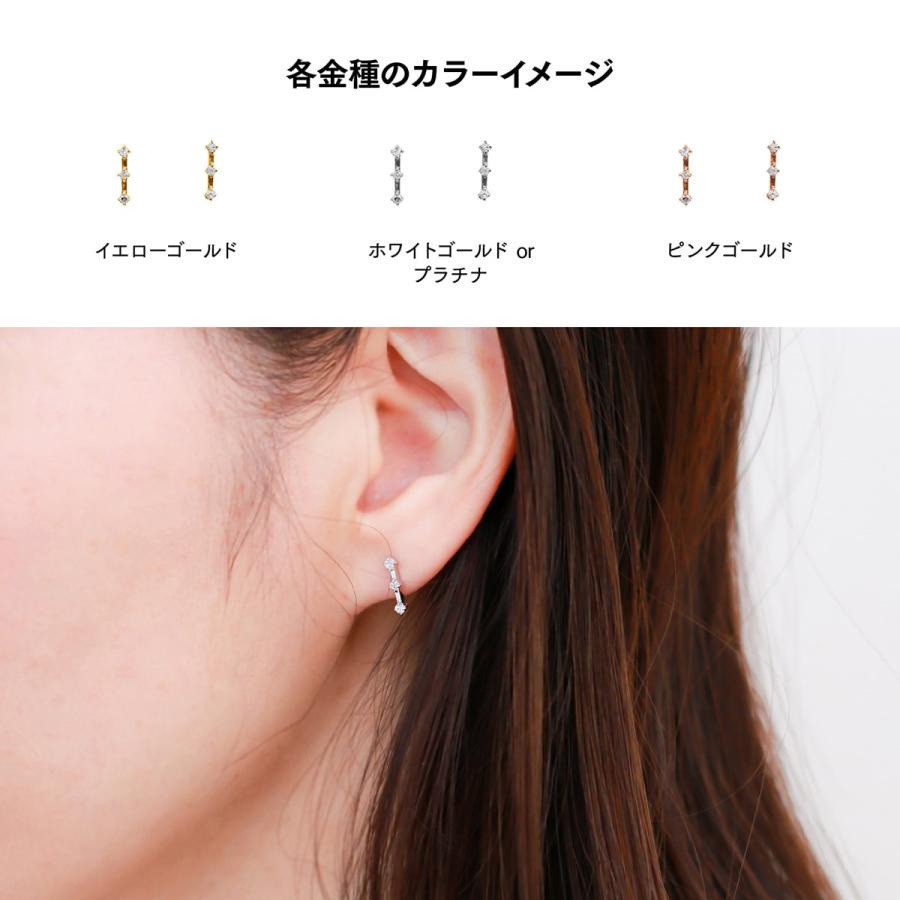 ピアス ダイヤモンド プラチナ 天然ダイヤモンド 金属アレルギー 品質保証書 日本製 おしゃれ プレゼント ギフト クリスマス 卒業式 入学式の画像