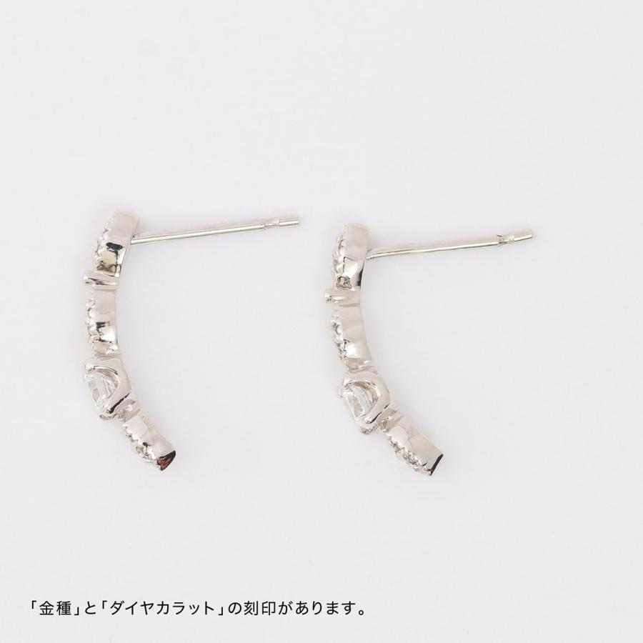 ピアス ダイヤモンド プラチナ 天然ダイヤモンド 金属アレルギー 品質保証書 日本製 おしゃれ プレゼント ギフト クリスマス 卒業式 入学式の画像