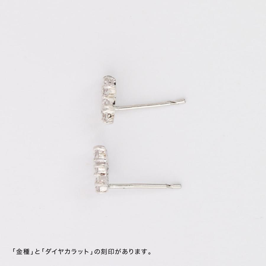 ピアス ダイヤモンド k18 イエローゴールド ホワイトゴールド ピンクゴールド 天然ダイヤモンド 品質保証書 日本製 プレゼント ギフト クリスマス 卒業式 入学式の画像