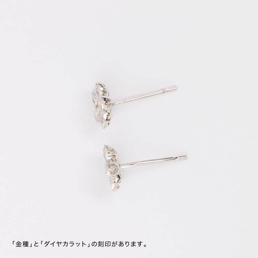 ピアス ダイヤモンド k18 イエローゴールド ホワイトゴールド ピンクゴールド 天然ダイヤモンド 品質保証書 日本製 プレゼント ギフト クリスマス 卒業式 入学式の画像