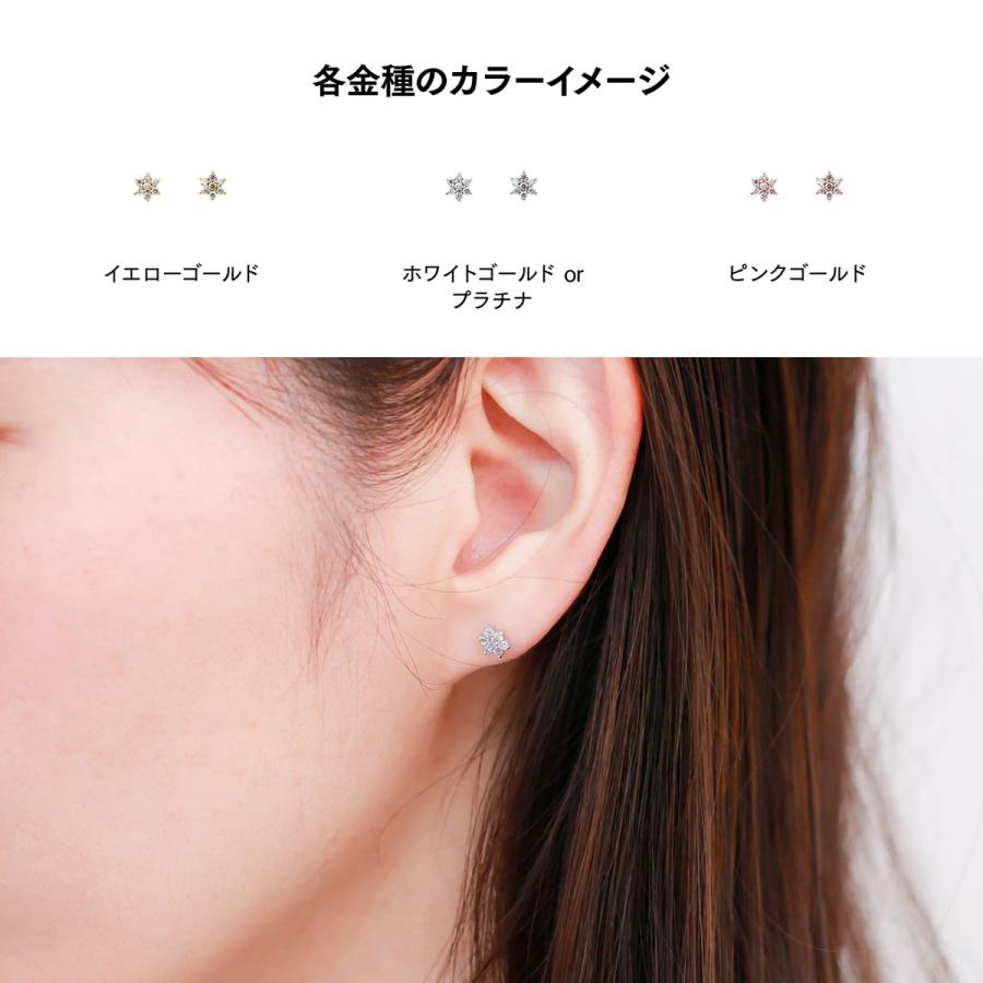 ピアス ダイヤモンド k10 イエローゴールド ホワイトゴールド ピンクゴールド 天然ダイヤモンド 品質保証書 日本製 プレゼント ギフト クリスマス 卒業式 入学式の画像