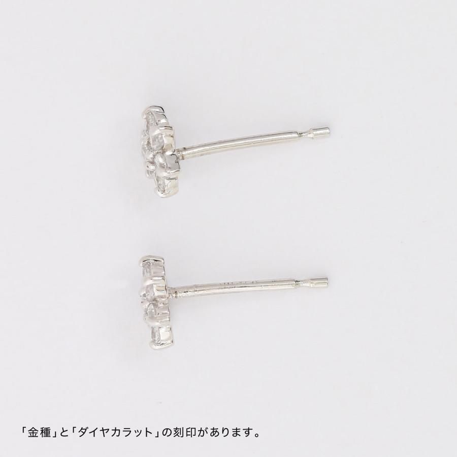 ピアス ダイヤモンド k10 イエローゴールド ホワイトゴールド ピンクゴールド 天然ダイヤモンド 品質保証書 日本製 プレゼント ギフト クリスマス 卒業式 入学式の画像