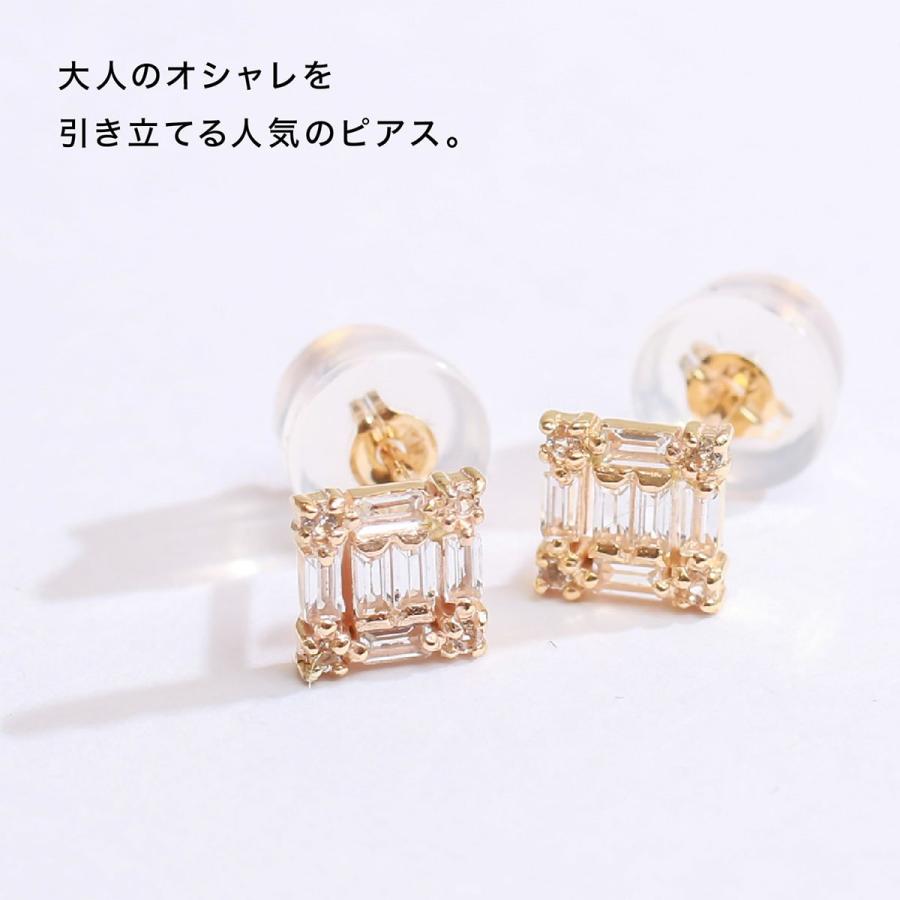 ピアス ホワイトトパーズ k10 イエローゴールド ホワイトゴールド ピンクゴールド 日本製 おしゃれ プレゼント ギフト クリスマス 卒業式 入学式の画像