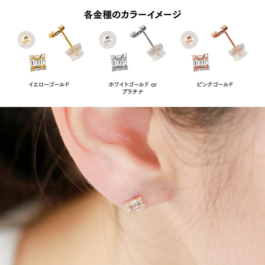 ピアス ホワイトトパーズ k10 イエローゴールド ホワイトゴールド ピンクゴールド 日本製 おしゃれ プレゼント ギフト クリスマス 卒業式 入学式の画像