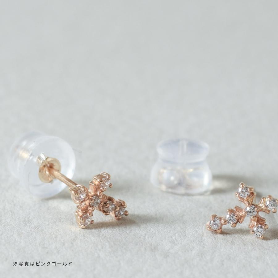 ピアス ダイヤモンド k10 イエローゴールド ホワイトゴールド ピンクゴールド 天然ダイヤモンド 品質保証書 日本製 プレゼント ギフト クリスマス 卒業式 入学式の画像