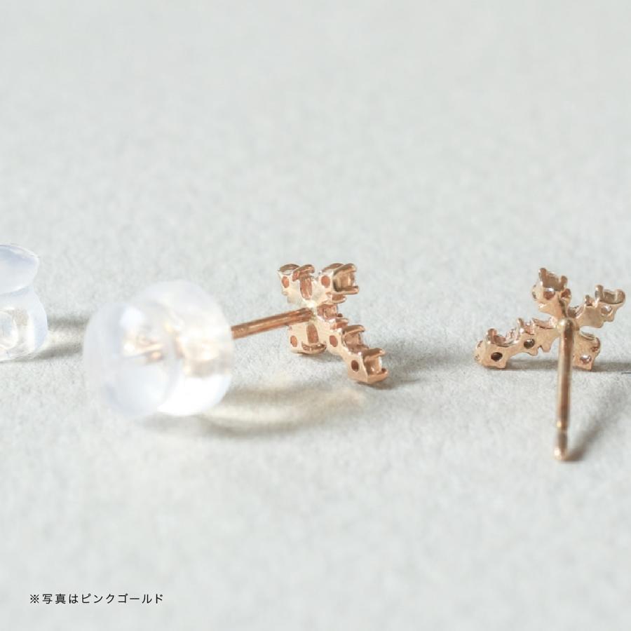 ピアス ダイヤモンド k10 イエローゴールド ホワイトゴールド ピンクゴールド 天然ダイヤモンド 品質保証書 日本製 プレゼント ギフト クリスマス 卒業式 入学式の画像