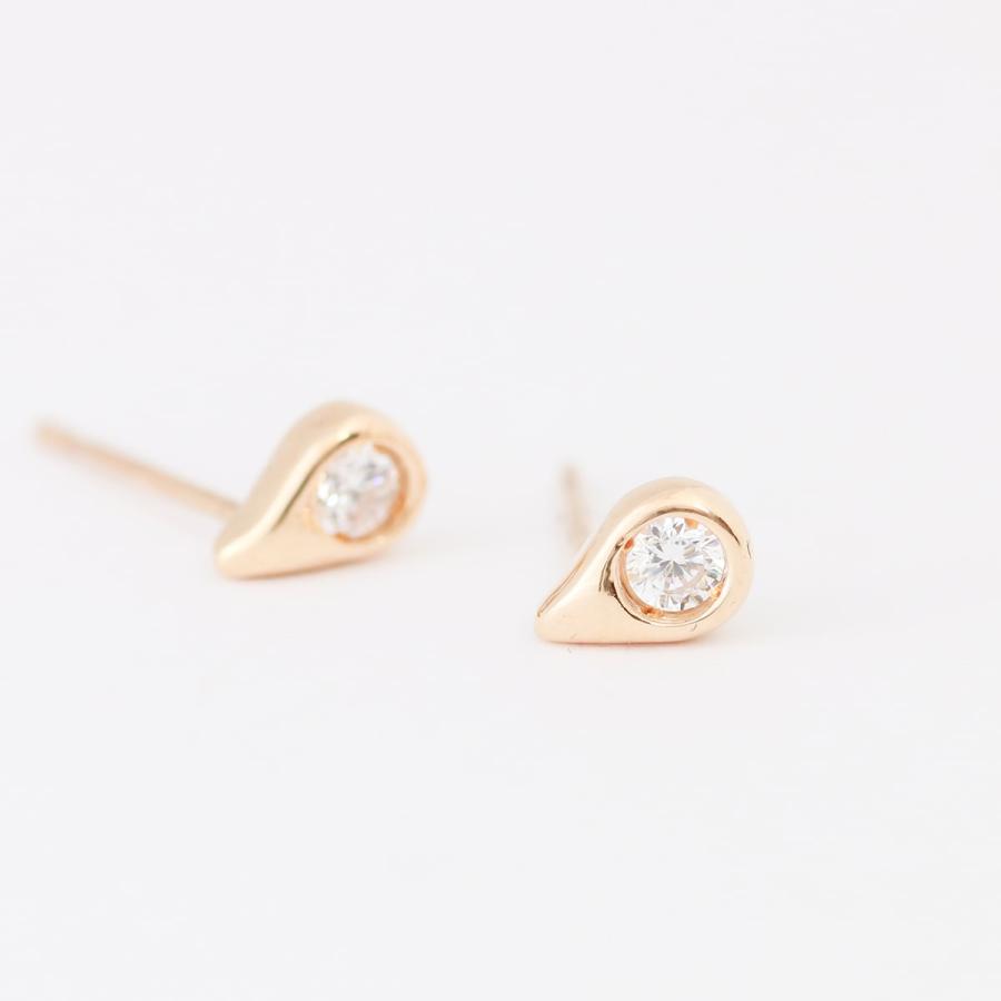 cococaru（ココカル） ピアス ダイヤモンド k10 イエローゴールド