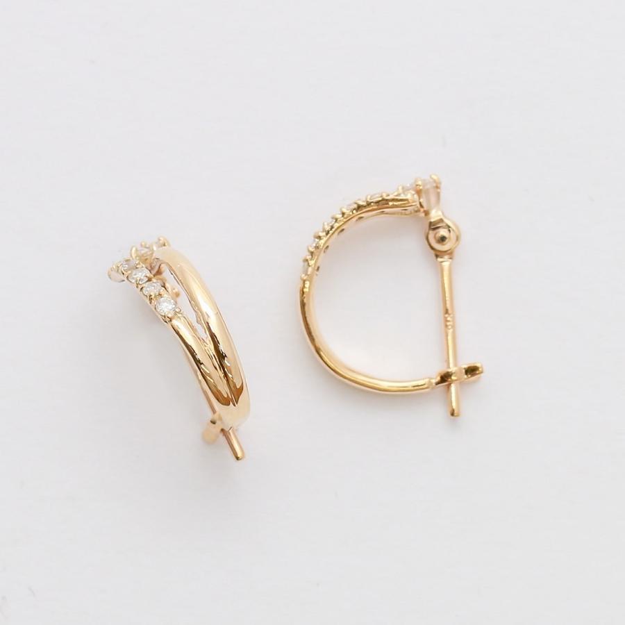 ピアス フープピアス ダイヤモンド プラチナ 金属アレルギー 天然ダイヤモンド 日本製 おしゃれ プレゼント ギフト クリスマス 卒業式 入学式の画像