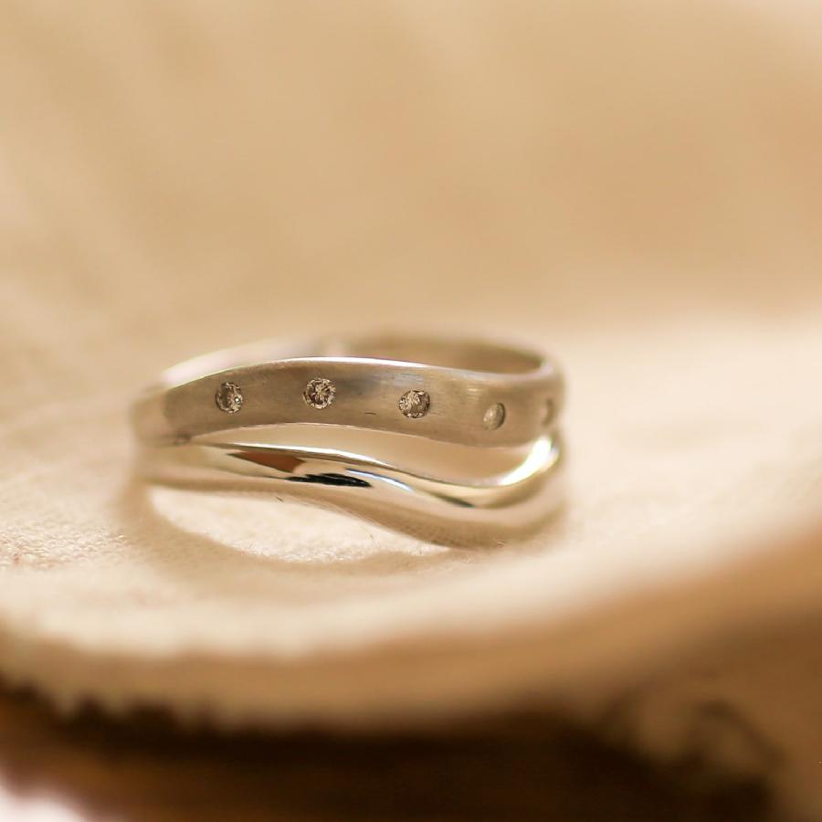 指輪 ダイヤモンド リング レディース シンプル k10 イエローゴールド ホワイトゴールド ピンクゴールド ファッションリング 天然ダイヤモンド 日本製 おしゃれの画像