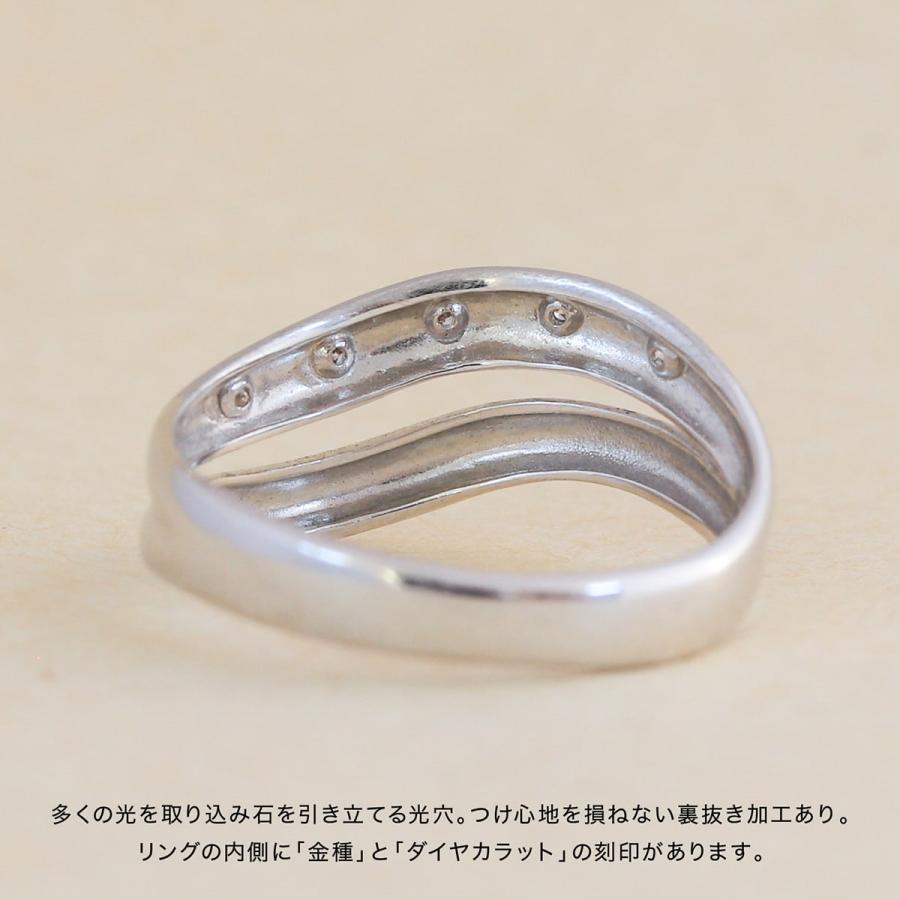 指輪 ダイヤモンド リング レディース シンプル k10 イエローゴールド ホワイトゴールド ピンクゴールド ファッションリング 天然ダイヤモンド 日本製 おしゃれの画像