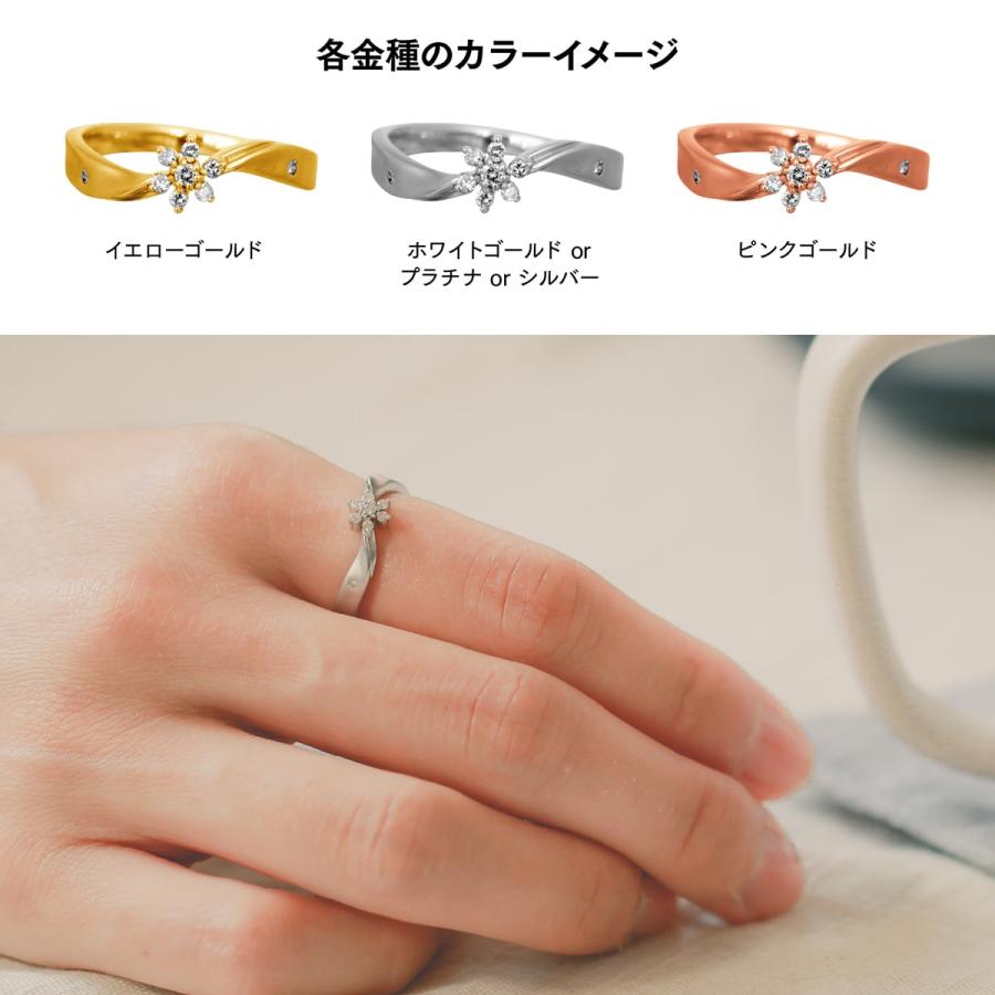 指輪 ダイヤモンド リング レディース シンプル プラチナ 天然ダイヤモンド ファッションリング 日本製 プレゼント ギフト クリスマス 卒業式 入学式の画像