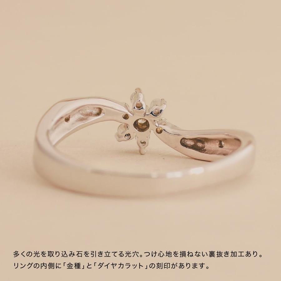 指輪 ダイヤモンド リング レディース シンプル プラチナ 天然ダイヤモンド ファッションリング 日本製 プレゼント ギフト クリスマス 卒業式 入学式の画像
