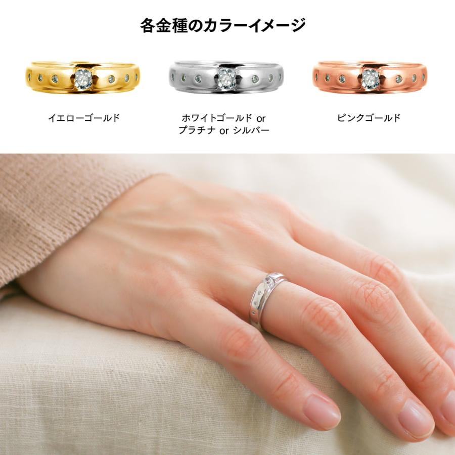 指輪 ダイヤモンド リング レディース シンプル k10 イエローゴールド ホワイトゴールド ピンクゴールド ファッションリング 天然ダイヤモンド 日本製 おしゃれの画像