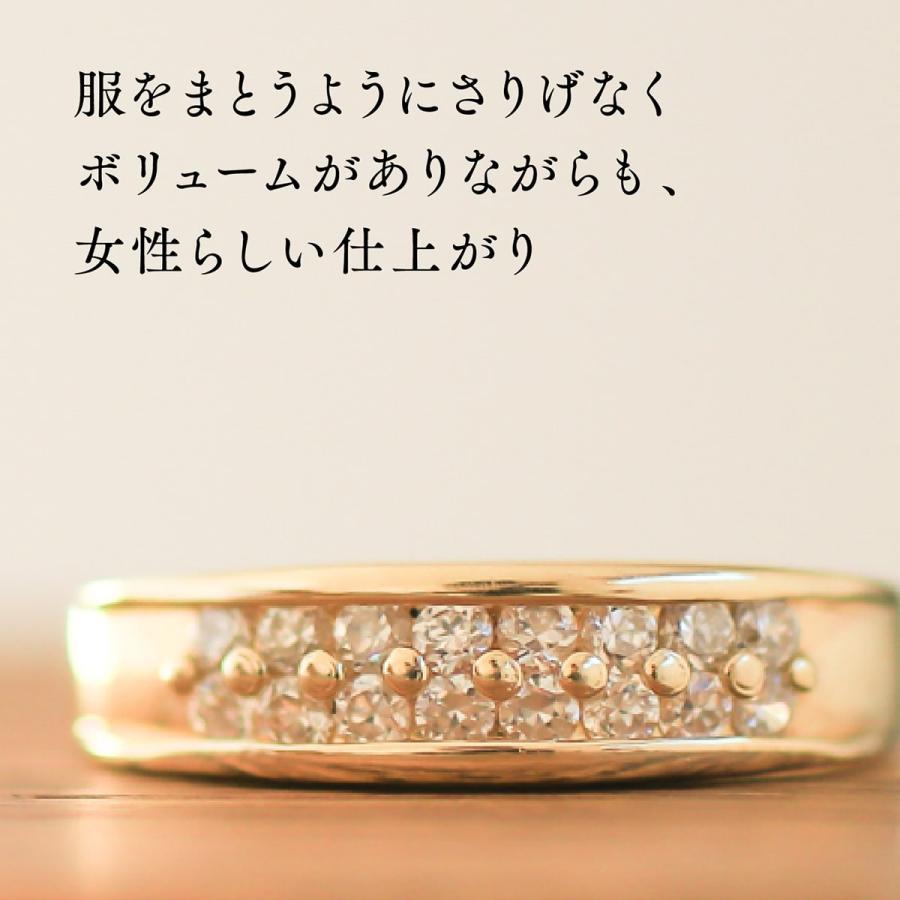 指輪 ダイヤモンド リング レディース シンプル k10 イエローゴールド ホワイトゴールド ピンクゴールド ファッションリング 天然ダイヤモンド 日本製 おしゃれの画像