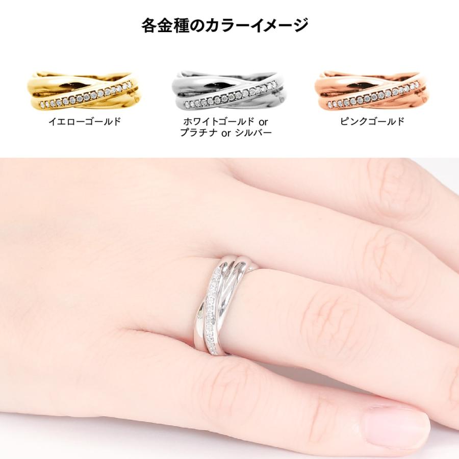 ダイヤモンド リング k10 イエローゴールド ホワイトゴールド ピンクゴールド パヴェ 天然ダイヤ ファッションリング 日本製 プレゼント ギフト クリスマスの画像