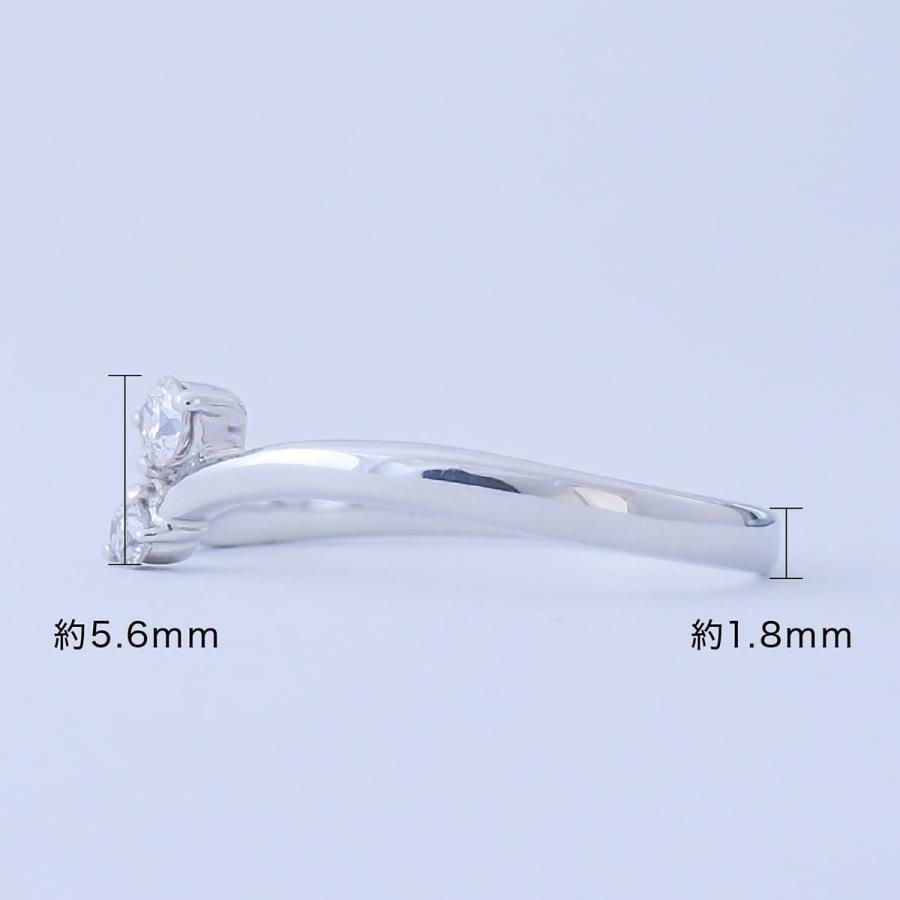 指輪 ダイヤモンド リング レディース シンプル k18 イエローゴールド ホワイトゴールド ピンクゴールド ファッション 日本製 おしゃれ プレゼント ギフトの画像