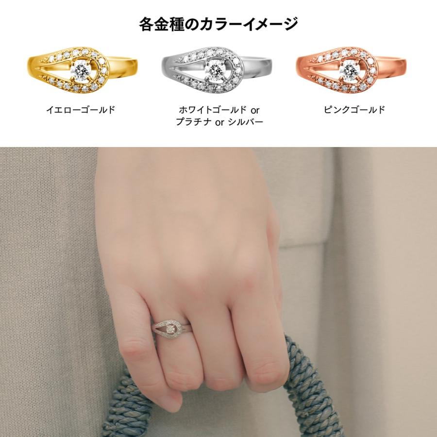 指輪 ダイヤモンド リング レディース シンプル k18 イエローゴールド ホワイトゴールド ピンクゴールド 天然ダイヤモンド ファッションリング 日本製 おしゃれの画像