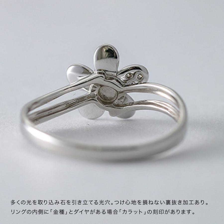 指輪 ダイヤモンド リング レディース シンプル k18 イエローゴールド ホワイトゴールド ピンクゴールド ファッション 日本製 おしゃれ プレゼント ギフトの画像